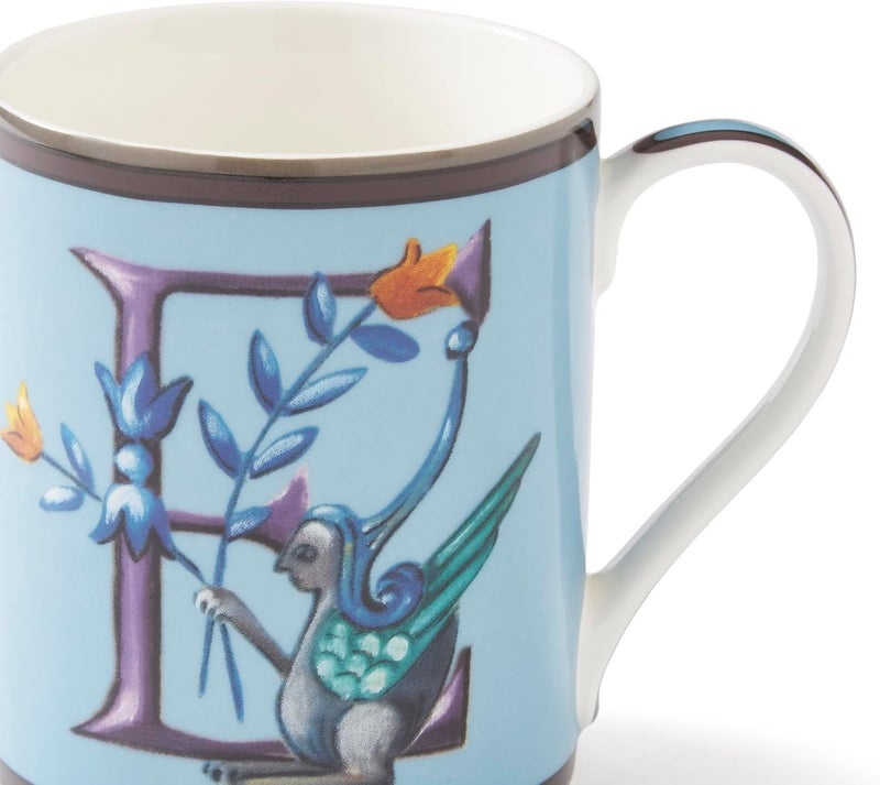 Spode Kit Kemp 12oz Alphabet Mug  Letter E Unique Stylish Pattern  Fine China  Dishwasher Safe  For Coffee and Tea  Fabulous Gift  Home or Office Use - Image 3