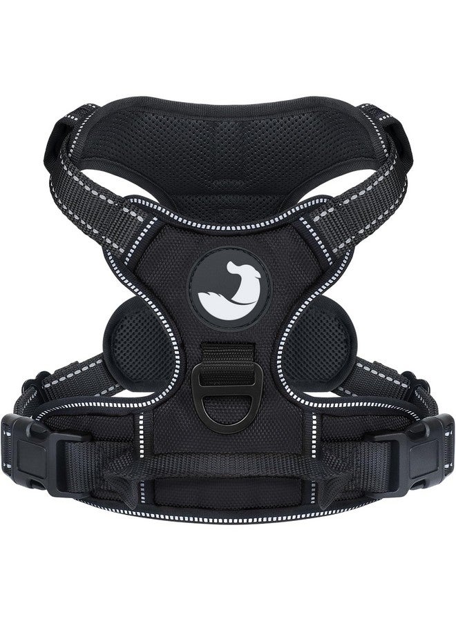Joytale Joytale No Pull Dog Harness Medium Sized Dog, Reflective Pet Vest with Front Clip, Adjustable Soft Padded Harnesses with Easy Control Handle for Training and Walking, Black, M  - Image 1