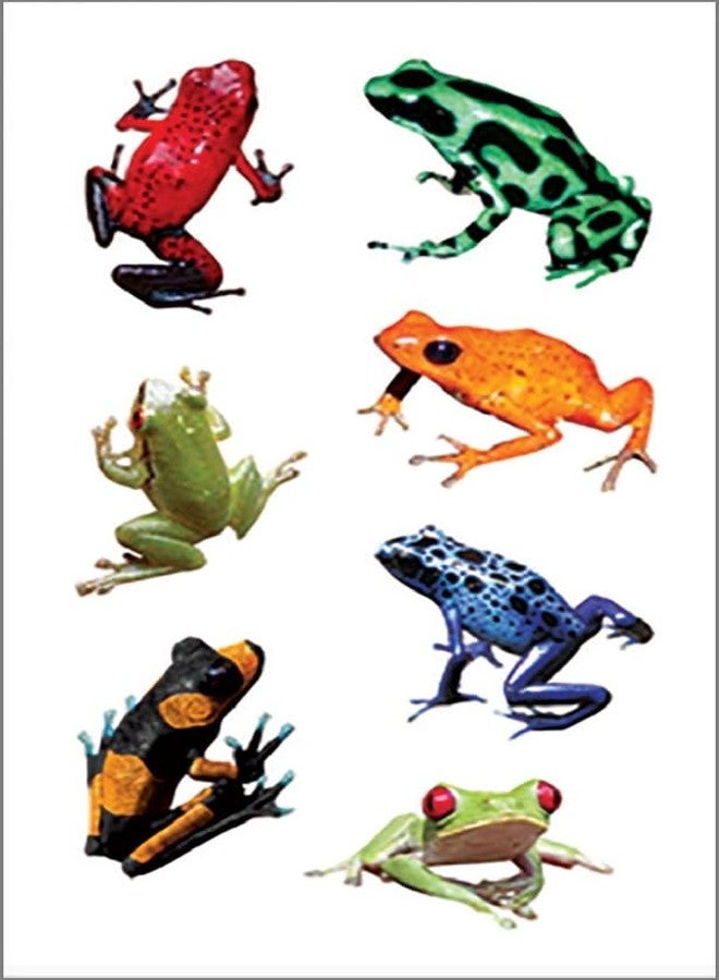 Playhouse Pack of Three Perforated Sticker Half-Sheets for Crafts, Trading & Collecting - Rainforest Frogs 3 Packs - Image 2