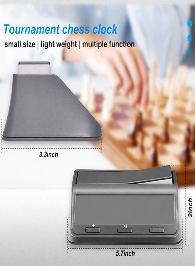 LEAP Chess Clock Digital Chess Timer Professional for Board Games Timer with 37 Preset Programme Countdown/ Increment Delay Byo-yomi Restricted Moves Restrict Time Feature - Image 3