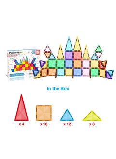 PicassoTiles PicassoTiles Mini Diamond Collection Travel Size Magnetic Building Block Set ( 40 Pieces )  - Image 3