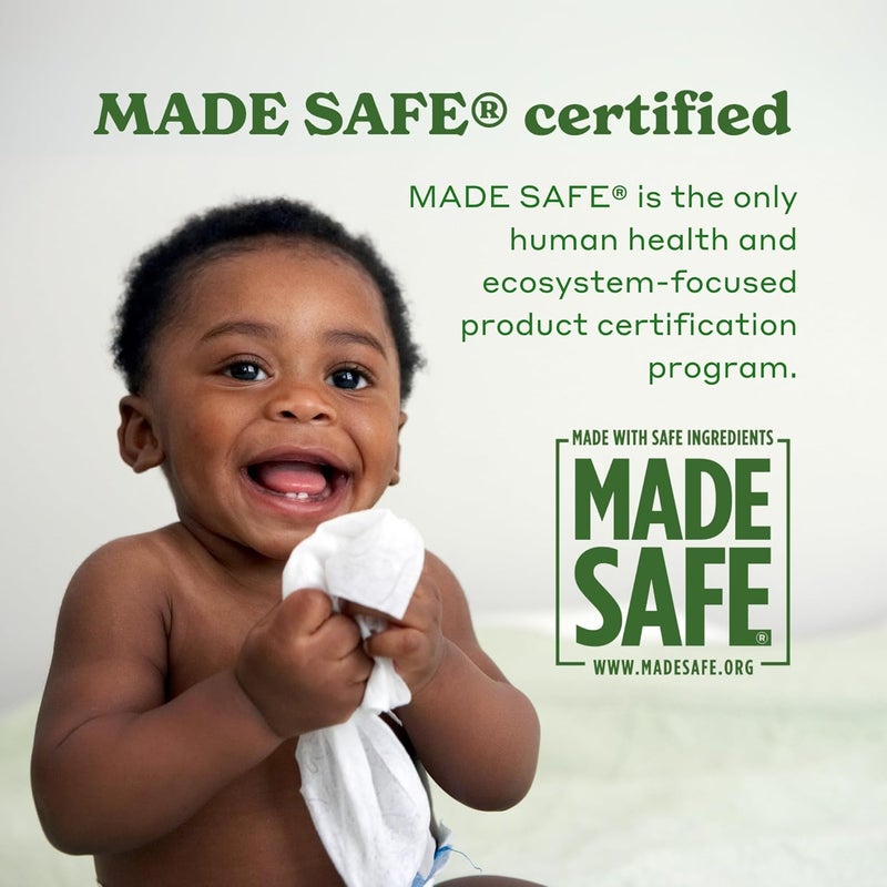 CABOO Baby Wipes, Made with Bamboo Viscose, Certified Made Safe Ingredients, Unscented Baby Wipes Good for Sensitive Skin, 72 Wipes Per Travel Pack, Total of 432 Wet Wipes - Image 5