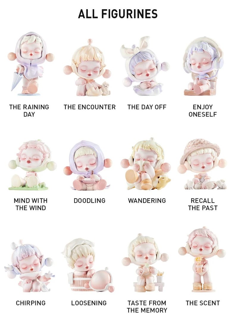 Warmth SKULLPANDA Warmth Series, SKULLPANDA Blind Box Figures, Random Design Action Figures Collectible Toys Home Decorations, Holiday Birthday Gifts for Girls and Boys, Single Box - Image 2