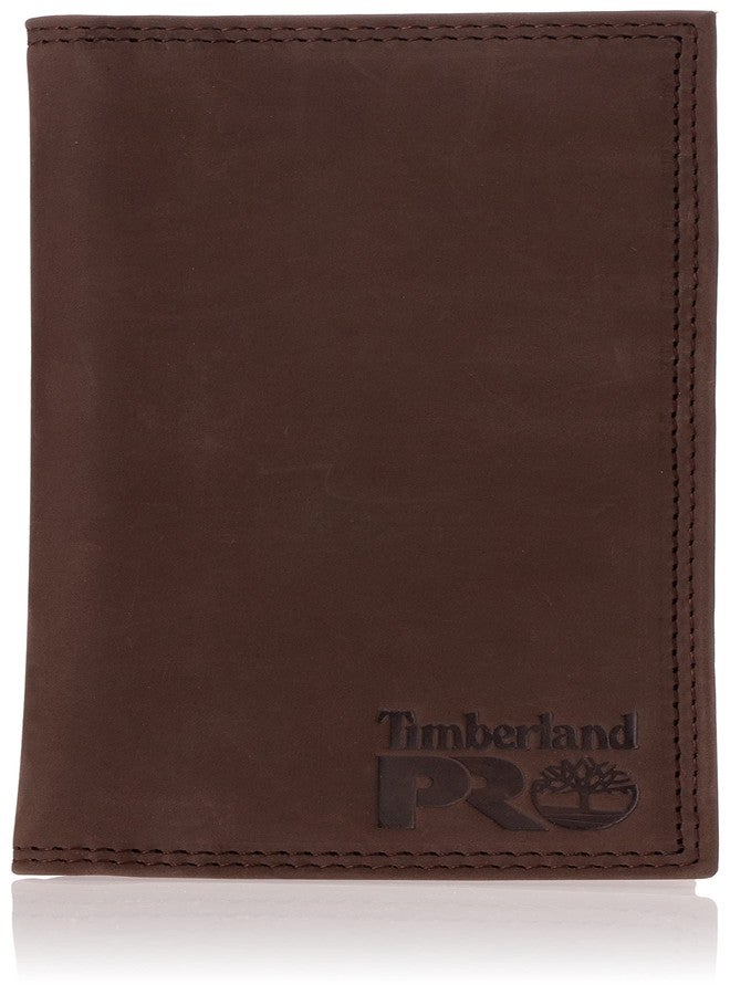Timberland PRO Men's Rfid Leather Long Bifold Rodeo Wallet With Rfid, Dark Brown, One Size - Image 1