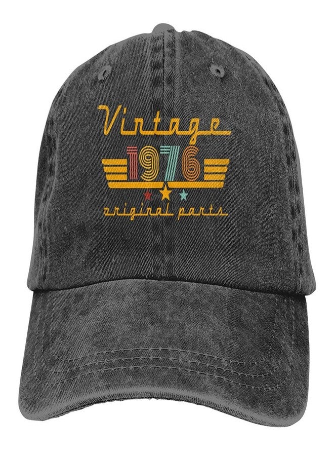 Kahhrepa 50th Birthday Decorations for Women Men, Vintage 1976 Hat Original Parts, Adjustable 50 Year Old Baseball Cap, Fathers Mothers Day Birthday Gifts for Dad Mom - Image 1
