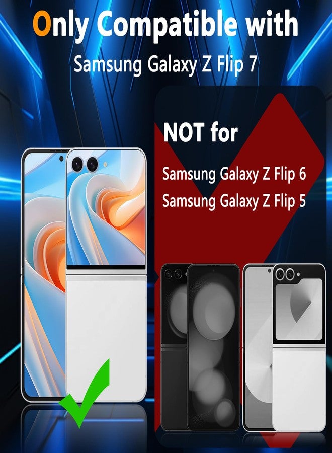 YWXTW for Samsung Galaxy Z Flip 7 Camera Lens Protector, Bling Glitter Individual Anti Scratch Metal Ring Tempered Glass Camera Screen Protector for Z Flip 7 Accessories 2025 Glitter-Silver - Image 2