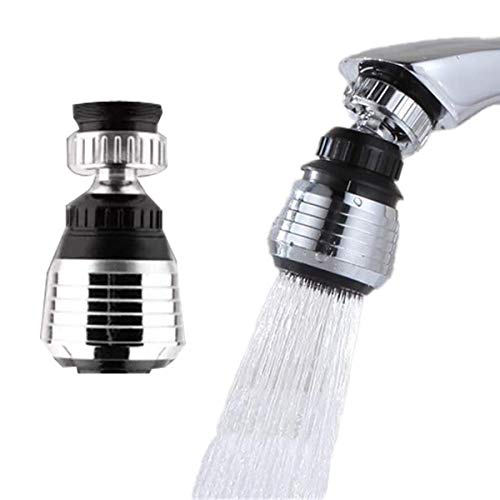 AntranStore 2 Pack Faucet Filter Aerator Sprayer, Sink 360 Swivel Water Tap Saving for Kitchen Bathroom (Short) - Image 1