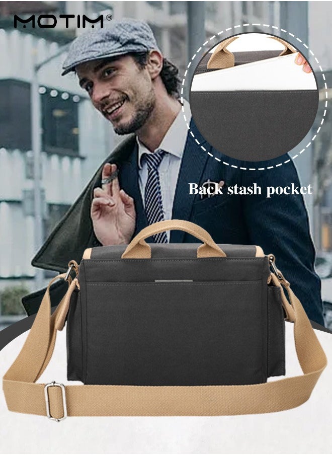 Motim - Camera Messenger Bag Protective Bag, Waterproof DSLR/SLR/Mirrorless Camera Bag Camera Crossbody Shoulder Bag Photography Bag for Canon/Nikon/Sony/Panasonic/Olympus - Image 1