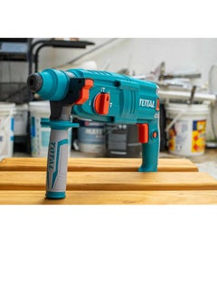 TOTAL TOTAL Rotary Hammer 800W – SDS Plus Chuck System, 2.5J Impact Energy, 0-4000 BPM, Max Drilling Capacity 26mm Concrete, Includes 3 Drills, 2 Chisels & Extra Carbon Brushes – Powerful Tool for Drilling & Chiseling  - Image 4