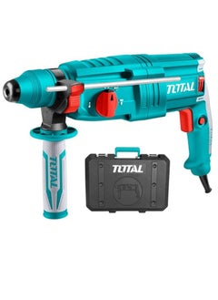 TOTAL TOTAL Rotary Hammer 800W – SDS Plus Chuck System, 2.5J Impact Energy, 0-4000 BPM, Max Drilling Capacity 26mm Concrete, Includes 3 Drills, 2 Chisels & Extra Carbon Brushes – Powerful Tool for Drilling & Chiseling  - Image 5