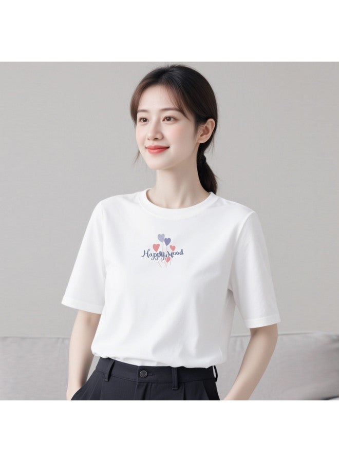 Your Sun Women'S T-Shirt Short Sleeve Top Half Sleeve Printed Undershirt Can Be Worn Alone Or As Innerwear - Image 5