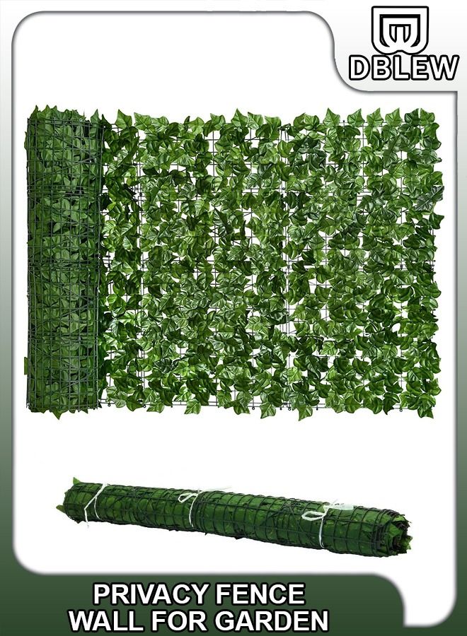 1 x 3 Meter Artificial Privacy Garden Fence Wall Plants Hedge Screening Roll Faux Ivy Leaf Vine Decoration For Backyard Outdoor UV And Sunlight Protection In Garden Home Balcony Decor Leaves Screen