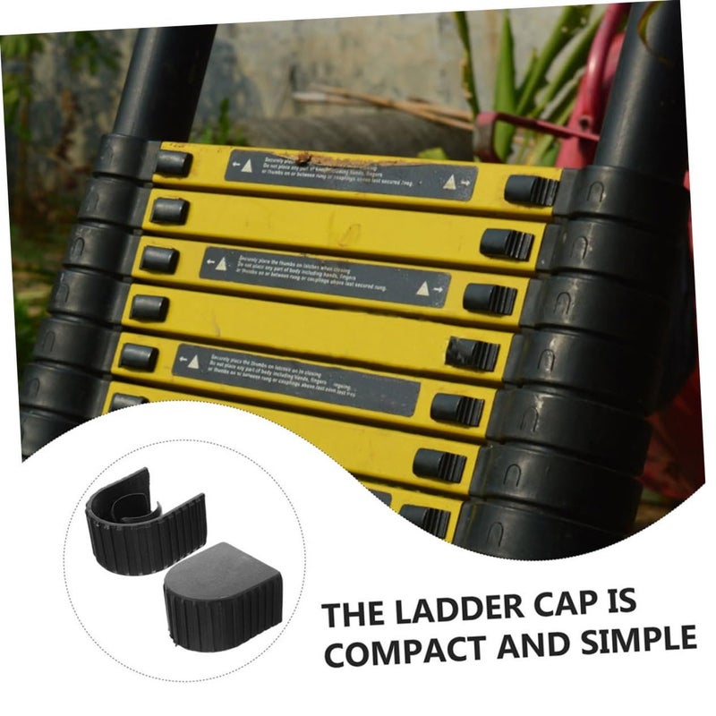 4 Pcs Non Slip Ladder Foot Covers 5.50x4.50x2.90cm Safety Cap Replacements - Image 4