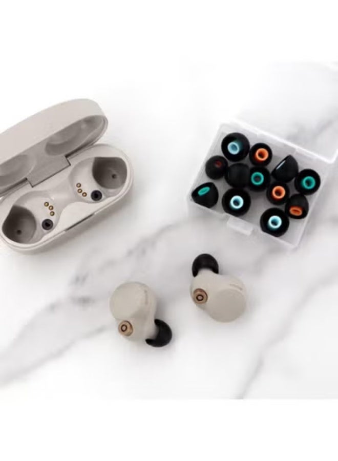 fantasize سماعات بديلة لسوني WF-1000XM4 / WF-1000XM3 / WF-C500، أطراف أذن مرنة من السيليكون الناعم، جلد مطاطي لسماعات الأذن لسماعات الأذن داخل الأذن من سلسلة MDR / سلسلة XBA / سلسلة WF S/M/L 6 أزواج - Image 2