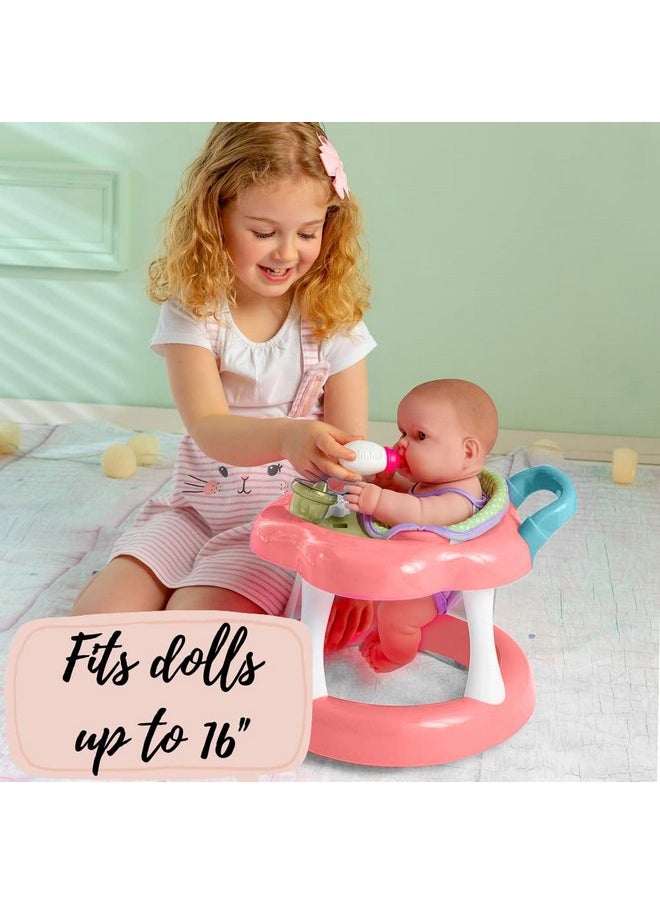 JC TOYS JC Toys - For Keeps Playtime! | Baby Doll Walker Gift Set | Fits Dolls up to 17" | Cloth Seat for easy use and Play Accessories | Ages 2+  - Image 2