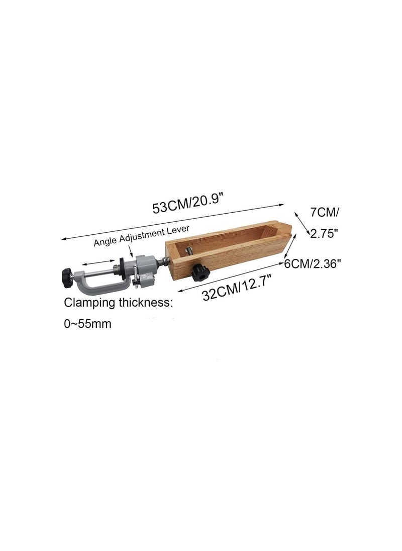 Generic - Leather Pony Clamp Leather Stitching Pony 360 Rotation Stitching Pony Lacing Pony Universal Leather Pony Clamp Tools Leather Sewing Wooden Leathercraft Speedy Stitcher Leather Stitching Kit Big Size - Image 1