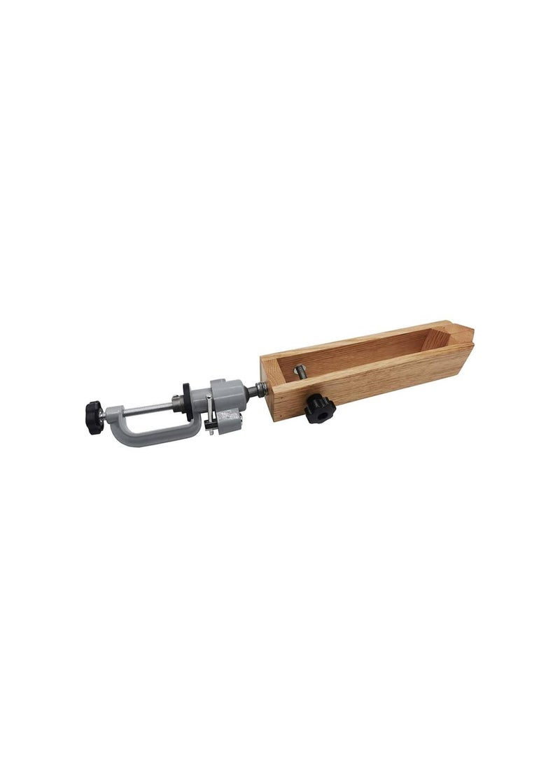Generic - Leather Pony Clamp Leather Stitching Pony 360 Rotation Stitching Pony Lacing Pony Universal Leather Pony Clamp Tools Leather Sewing Wooden Leathercraft Speedy Stitcher Leather Stitching Kit Big Size - Image 1
