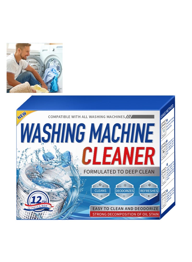 Washing Machine Fresh Tablets, Washing Machine Cleaner Effervescent Tablets, Washing Machine Cleaner Tablets, Washer Deep Cleaning Tablet, Effective Washing Machine Cleaning Tablets  - Image 1
