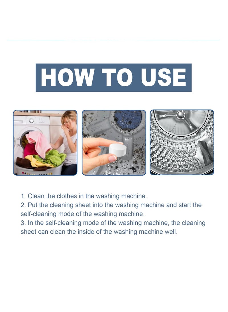 Washing Machine Fresh Tablets, Washing Machine Cleaner Effervescent Tablets, Washing Machine Cleaner Tablets, Washer Deep Cleaning Tablet, Effective Washing Machine Cleaning Tablets  - Image 3