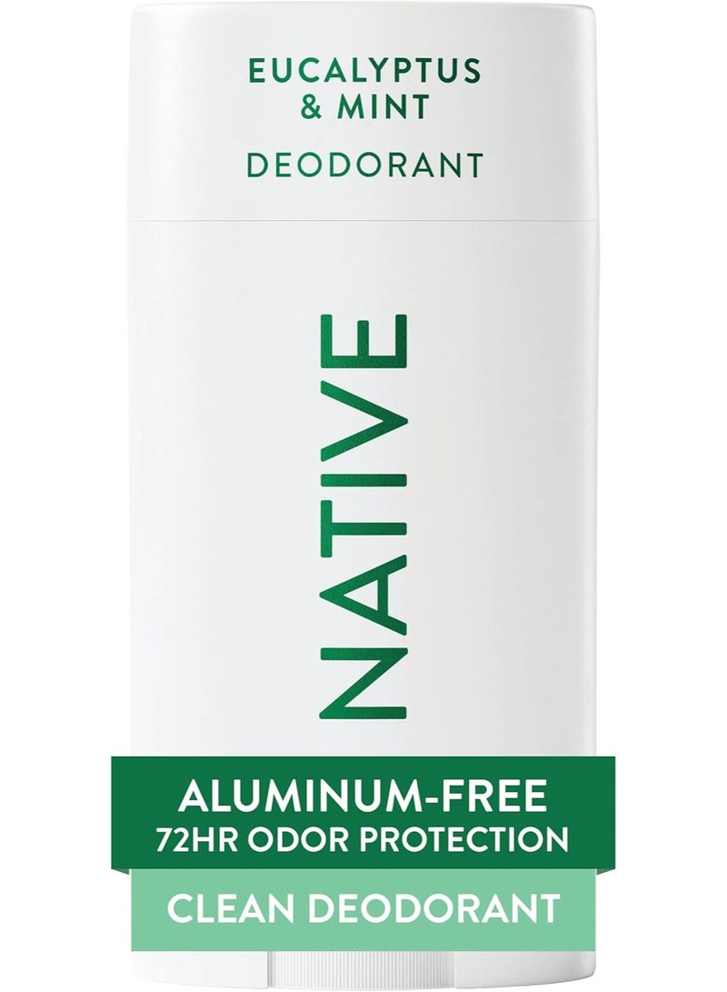 Native Deodorant | Natural Deodorant for Men, Aluminum Free with Baking Soda, Coconut Oil and Shea Butter | Eucalyptus & Mint