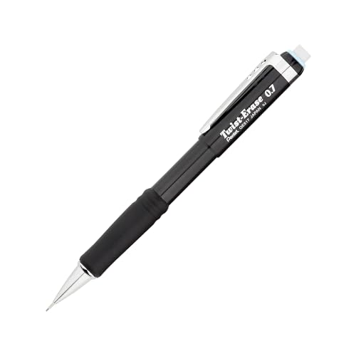 Pentel أقلام رصاص ميكانيكية بنتل® توست-إيراس® III، 0.7 مم، ألوان برميل متنوعة، عبوة من 2 قلم - Image 4