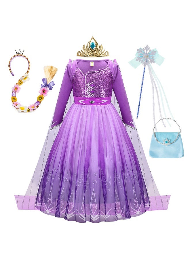 فستان الأميره المتلألئ بالأرجواني من عائشة - Image 1