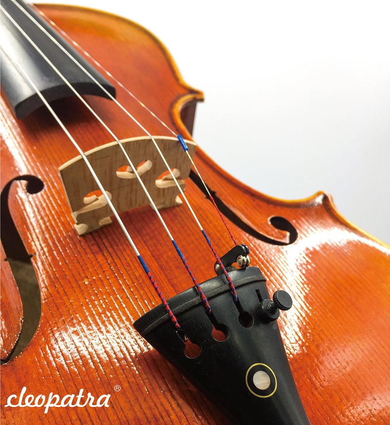 Cleopatra Handmade Violin Strings: 1 Pack + 1 Extra E. Synthetic Core, Medium Gauge, Ball End, 4/4. - Image 2