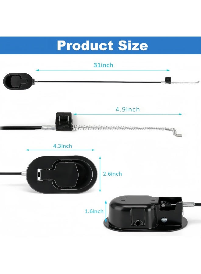 Universal Black Metal Recliner Replacement Handle, Pull Release Lever for Sofa, Couch & Reclining Chair - Image 5