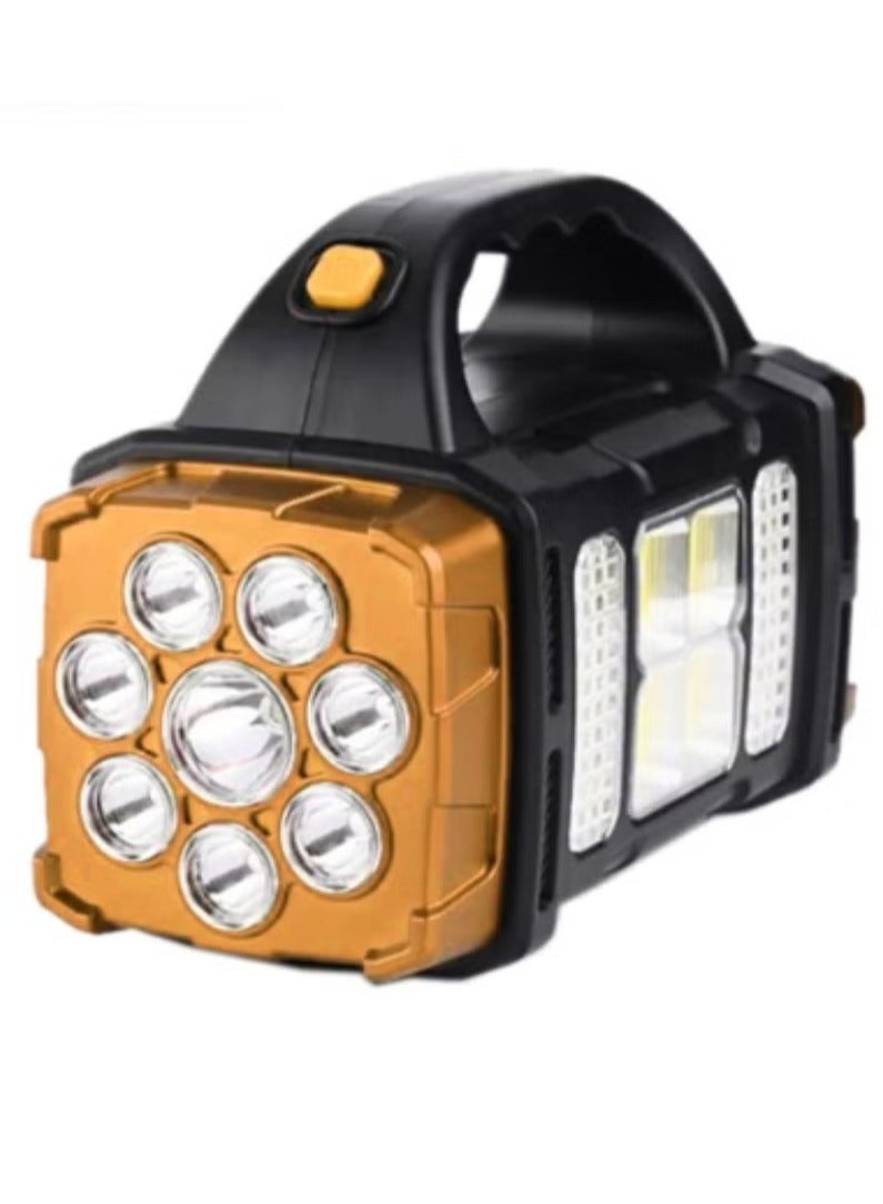 HOMESTAR Emergency Light Rechargeable Multifunctional Solar Powered Searchlight Flashlight - Image 1