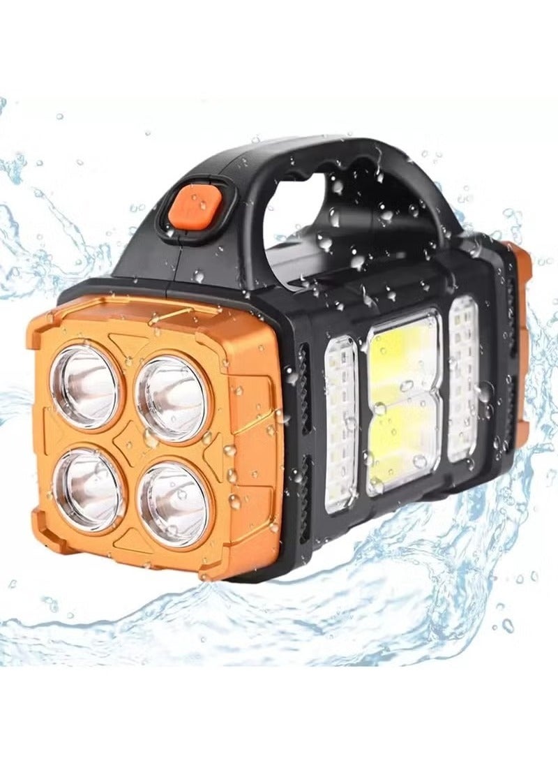 HOMESTAR Emergency Light Rechargeable Multifunctional Solar Powered Searchlight Flashlight - Image 2