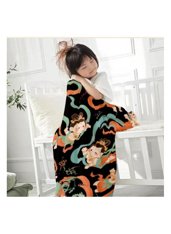 عام بطانية رقيقة من الفانيلا (دافئة ومريحة، ومناسبة للنوم واستخدام الألعاب وإزالة الغبار ومقاومة للرمل) 150 سم * 200 سم - 9 - Image 1