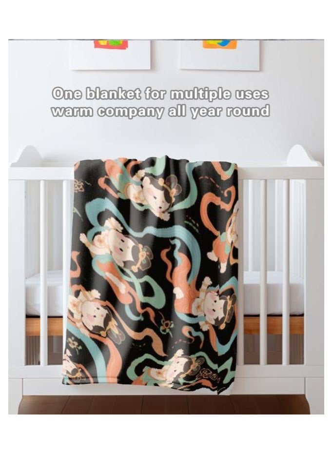 عام بطانية رقيقة من الفانيلا (دافئة ومريحة، ومناسبة للنوم واستخدام الألعاب وإزالة الغبار ومقاومة للرمل) 150 سم * 200 سم - 9 - Image 4