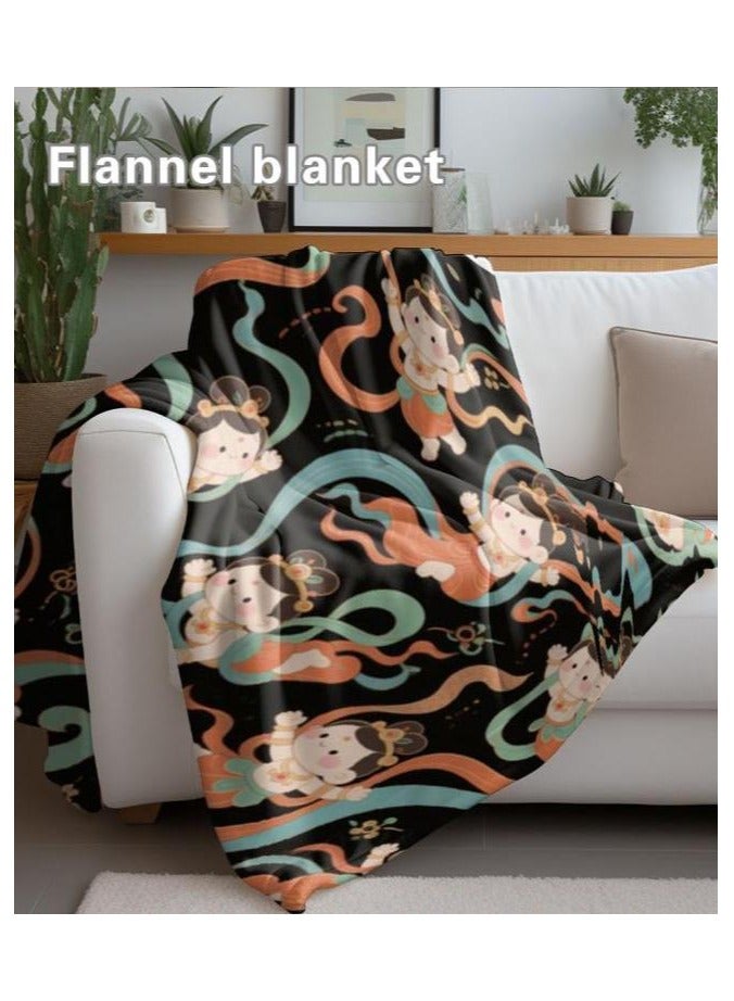 عام بطانية رقيقة من الفانيلا (دافئة ومريحة، ومناسبة للنوم واستخدام الألعاب وإزالة الغبار ومقاومة للرمل) 150 سم * 200 سم - 9 - Image 5