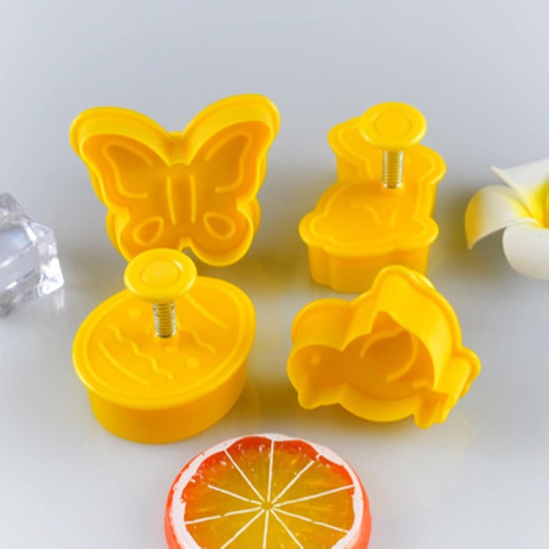 cheekyglo Pastry/Cookie/Fondant Stampers,4-Piece Set Easter Day Cookie Set Tools - Image 4
