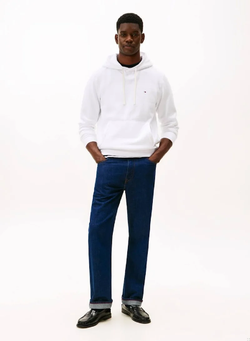 Tommy Hilfiger white Fleece Drawstring Hoody for Men | Best Price UAE