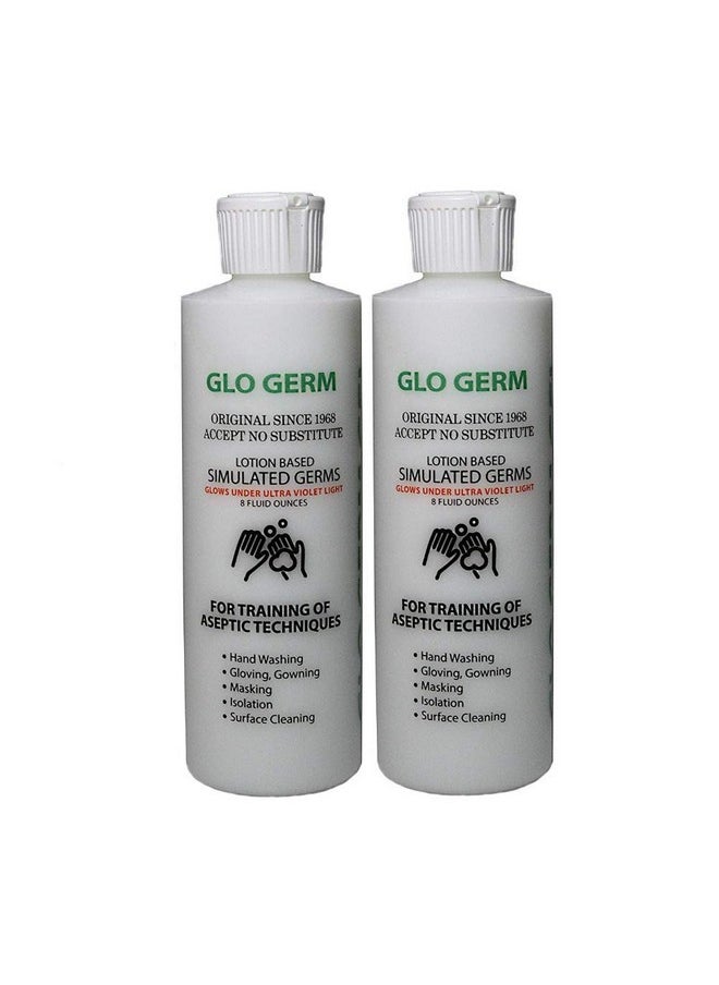 GLO GERM - Nce, Double Pack Glo Germ Gel (16 Oz) - Gel Lotion Based Simulated Germs - Helps Promote Better Hand Washing Habits - Training For Aseptic Techniques - Two Pack - Image 1