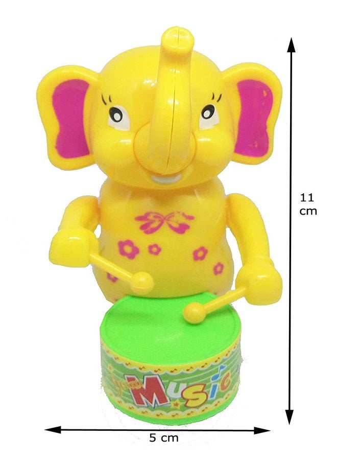 PRIMEFAIR Drummer Toy with Drumming and Dancing Action for Kids Baby Rattle Toys Set Toddler Kids. Birthday Gift, Birthday Return Gift Key-Operated (ELEPHENT-KITTY-02) - Image 3
