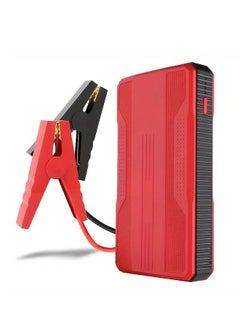 NIBEMINENT 12V Portable Emergency Car Starter: Car Emergency Start Power Air Pump Portable Battery Ignition Starter Lighting Car Air Pump Tire Car Inflator Red  - Image 1