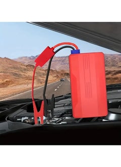 NIBEMINENT 12V Portable Emergency Car Starter: Car Emergency Start Power Air Pump Portable Battery Ignition Starter Lighting Car Air Pump Tire Car Inflator Red  - Image 3