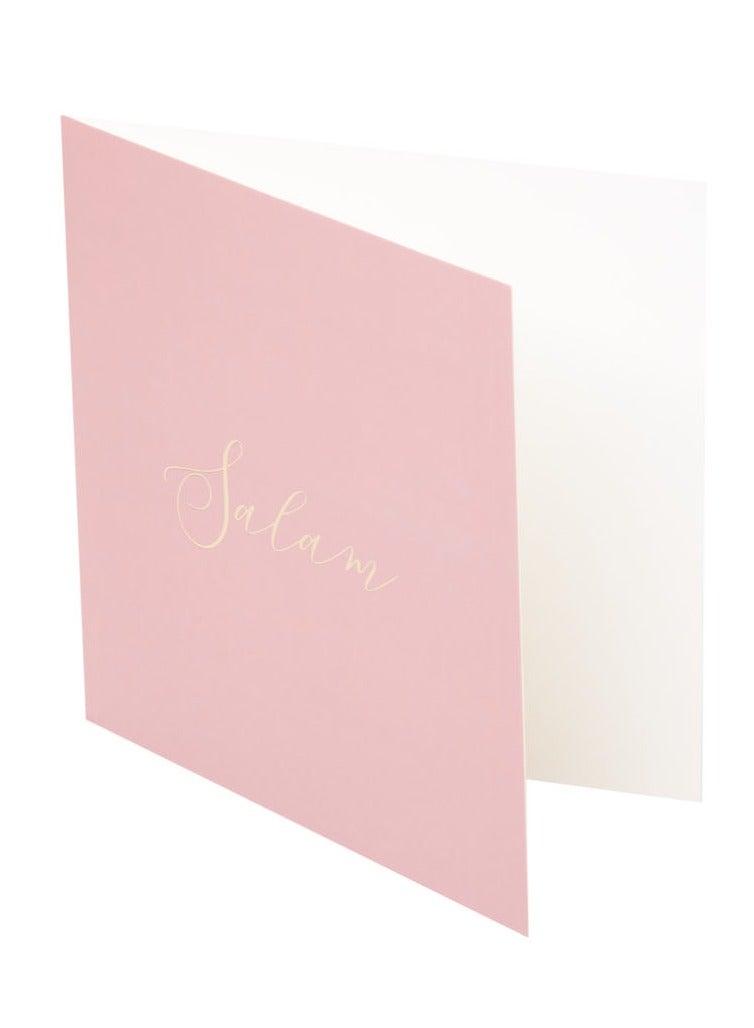 Peacock Supplies Luxury Foiled Greeting Card Salam - Image 2