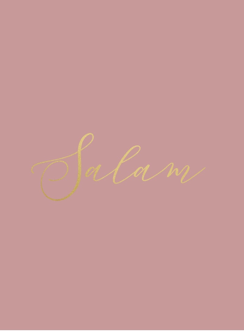 Peacock Supplies Luxury Foiled Greeting Card Salam - Image 1