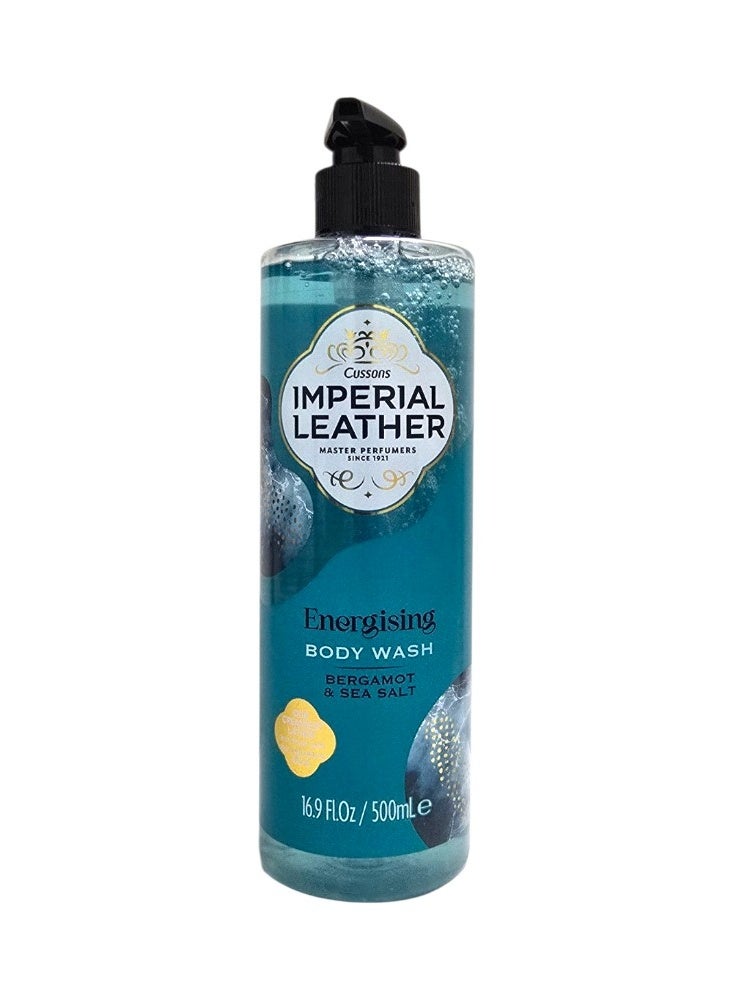cussons Imperial Leather Energising  Body Wash Bergamot & Seasalt 500ml - Image 1