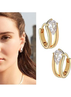 Mevecco Women Huggie Earrings Gold Hoop Sleeper 14K Gold Filled Small Simple Handmade Hypoallergenic Everyday Jewelry  - Image 3