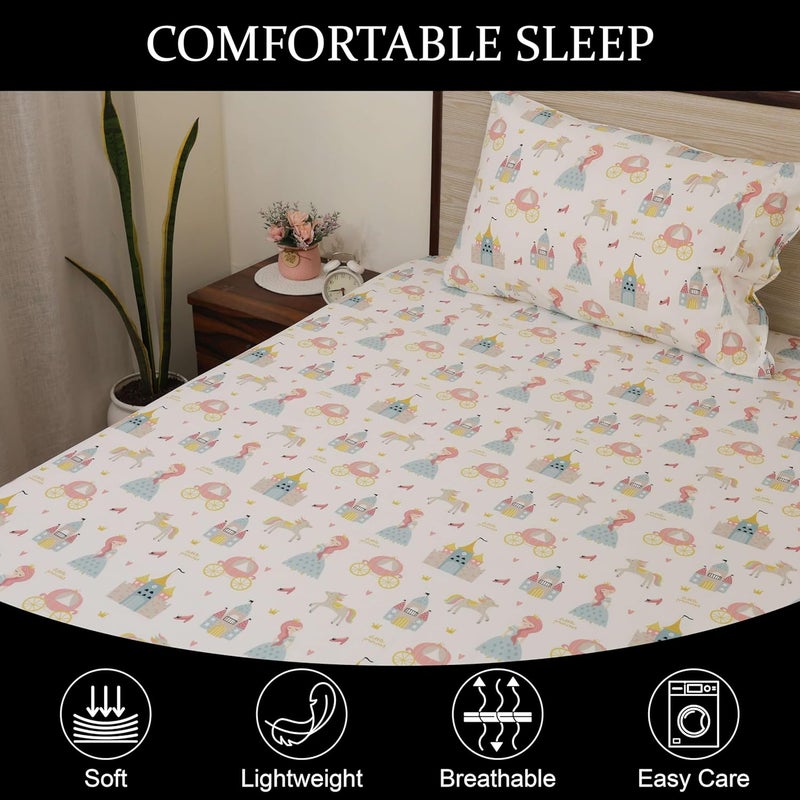 Bhoomi Impex Bedsheet for King Size PrincessThemed Bedsheets Include Pillow Covers Soft Cozy and Adorably Designed Little Princess - Image 5