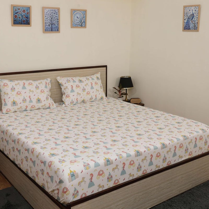 Bhoomi Impex Bedsheet for King Size PrincessThemed Bedsheets Include Pillow Covers Soft Cozy and Adorably Designed Little Princess - Image 2