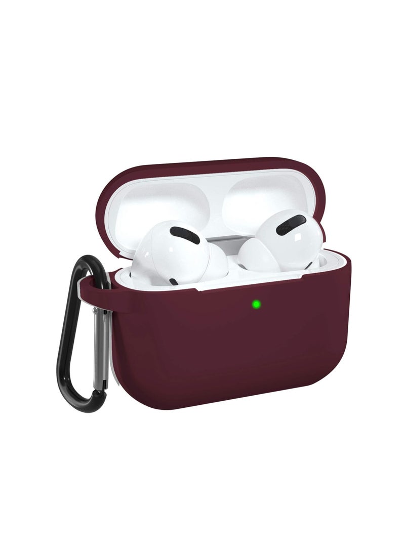 Compatible with AirPods Pro 2nd Generation Case Cover, Protective Silicone Skin with Keychain for Women Men for Apple AirPods Pro Gen 2 (2022), Front LED Visible (Rose Red) - Image 1