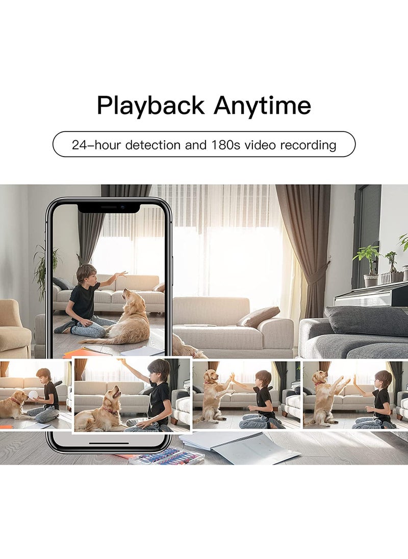 Arenti - P2T 3MP Indoor Wi-Fi Pan tilt Zoom Home Security Camera, Baby Monitor with Camera and Audio, FHD, Night Vision, 2-Way Audio, AI Motion Detection Compatible with Alexa & Google Assistant - Image 1