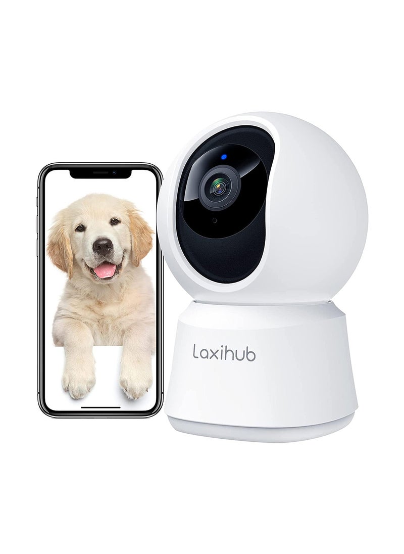 Arenti - P2T 3MP Indoor Wi-Fi Pan tilt Zoom Home Security Camera, Baby Monitor with Camera and Audio, FHD, Night Vision, 2-Way Audio, AI Motion Detection Compatible with Alexa & Google Assistant - Image 1