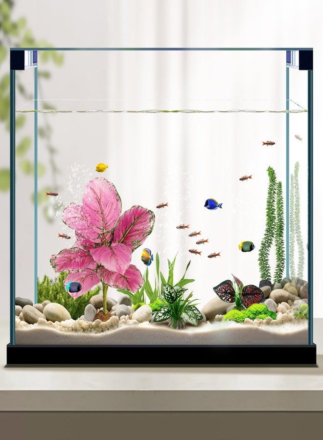Moonorange Reptile Artificial Plants, Terrarium Plants Decorations Supplies, Aquarium Fish Tank Plants, Amphibian Habitat Hideout Tank Accessories(L Set-3pcs/F) - Image 5