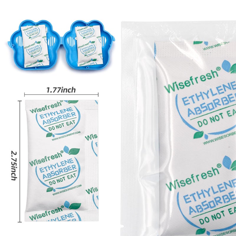 Wisesorb WiseFresh 5 Gram Ethylene Gas Absorber Packet, Vegetable & Fruit Fresh Produce Protector, Food Freshness Extender, Fresh Fruit Preserver, Vegetable Saver (5 Gram, 30Pcs+2 Canisters) - Image 4